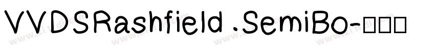 VVDSRashfield SemiBo字体转换